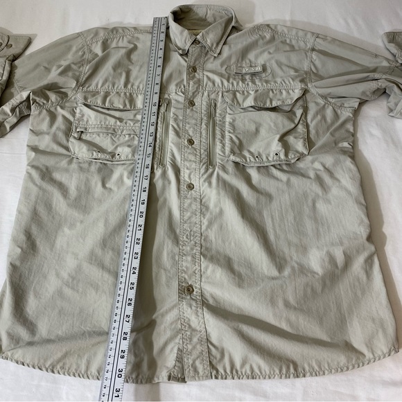 Cabelas Guidewear GXII 40 UPF Vented Mesh Shirt Button Front Size Large L/Sleeve - Picture 5 of 9